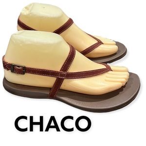 Authentic Chaco brown leather sandals sz 8